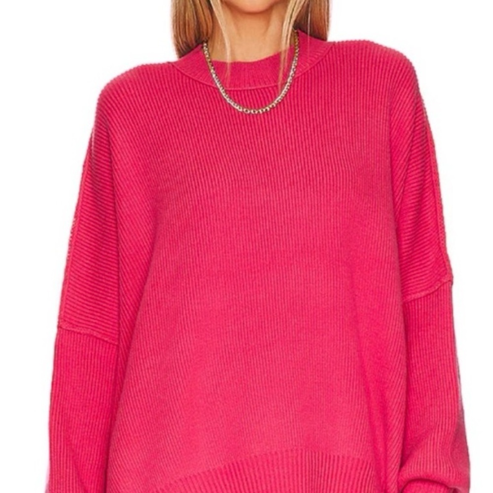 Free People Vibrant Pink Easy Street Tunic